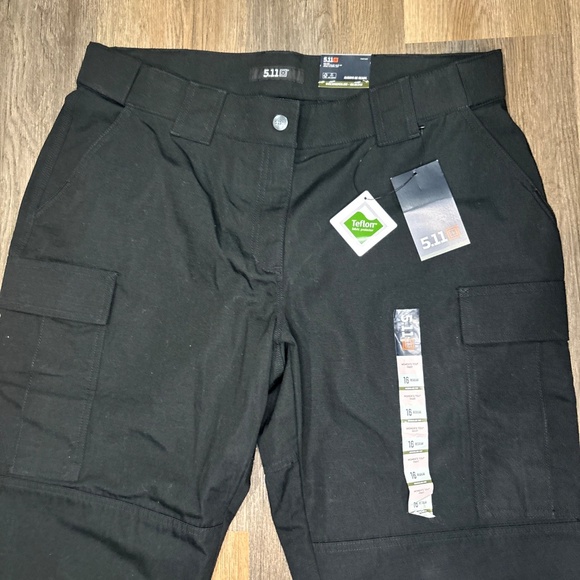 5.11‎ Tactical Women's Black Ripstop TDU Pants 64359 Size 16 Hiking Outdoor - Picture 8 of 16